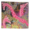 Multi-colour silk 'The Three Graces' scarf featuring original artwork by Alice Shirley