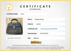 Navy and anthracite paneled leather Piazza satchel with detachable shoulder strap