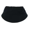Navy cashmere Ottoman knit visor