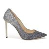 Navy degradé glitter-bonded leather Memento Romy 100 pumps