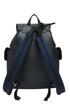 Navy Epi leather Christopher backpack