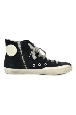 Navy Francy Suede High-top Sneakers