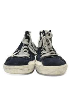 Navy Francy Suede High-top Sneakers