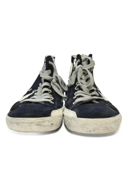 Navy Francy Suede High-top Sneakers