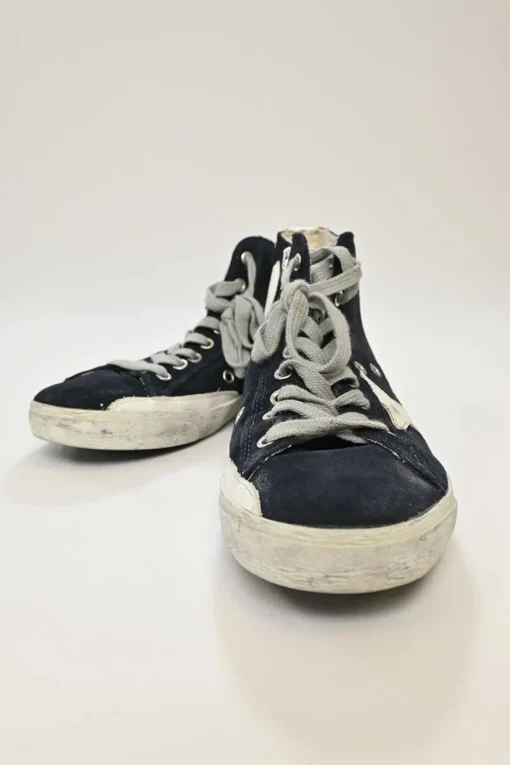Navy Francy Suede High-top Sneakers