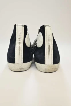 Navy Francy Suede High-top Sneakers
