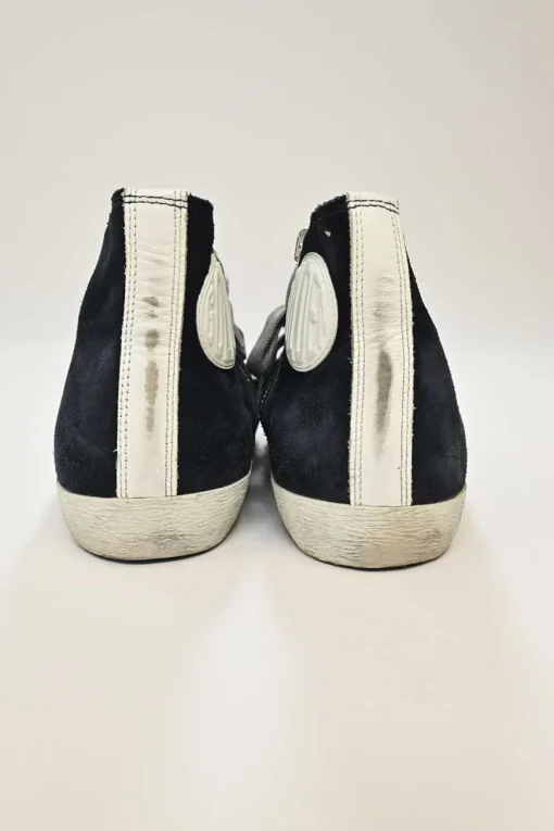 Navy Francy Suede High-top Sneakers