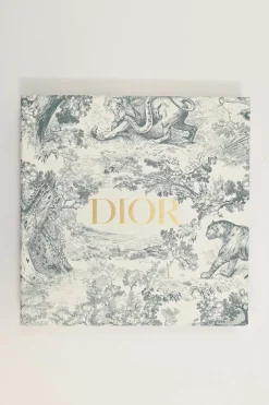Navy fringe silk scarf featuring Dior Animals Cruise 2020 monkey motif
