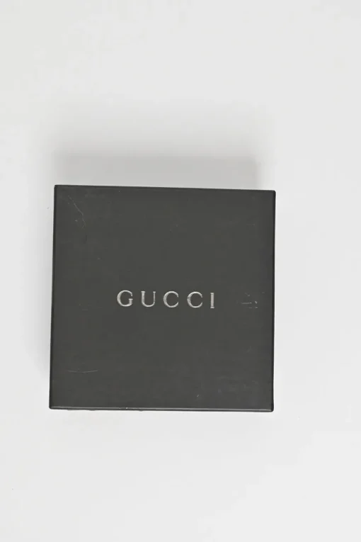 Navy GG Monogram Canvas and Leather Compact Wallet