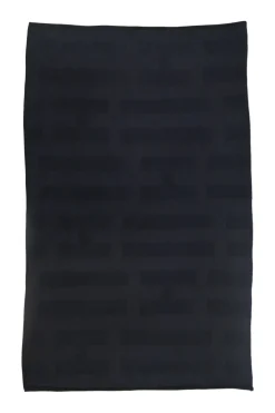 Navy H jacquard scarf