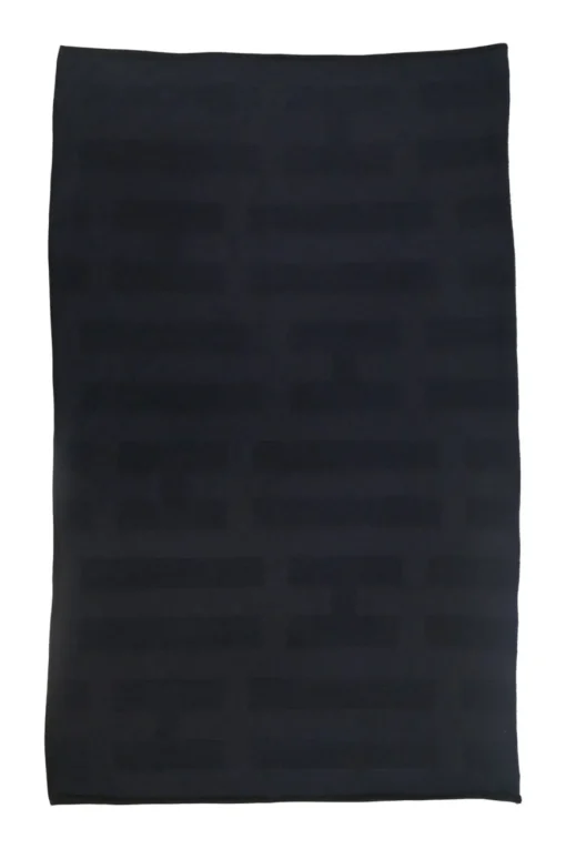 Navy H jacquard scarf
