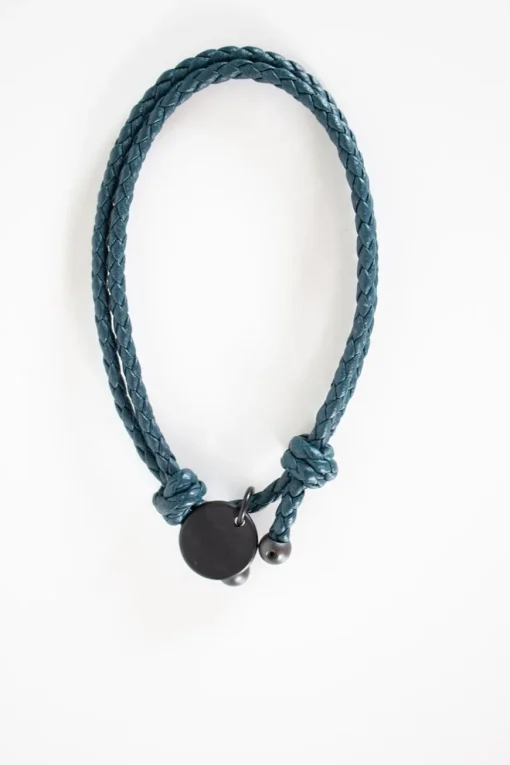 Navy Intrecciato knot bracelet