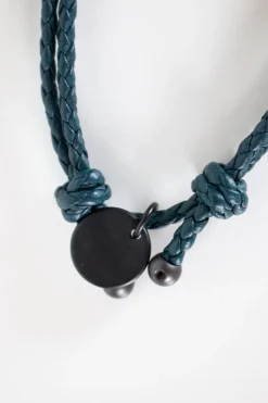 Navy Intrecciato knot bracelet