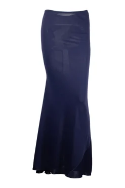 Navy maxi skirt