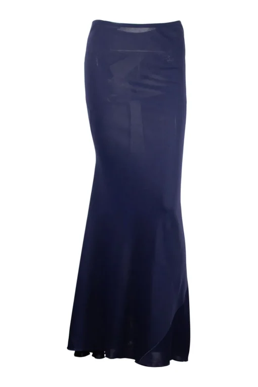 Navy maxi skirt
