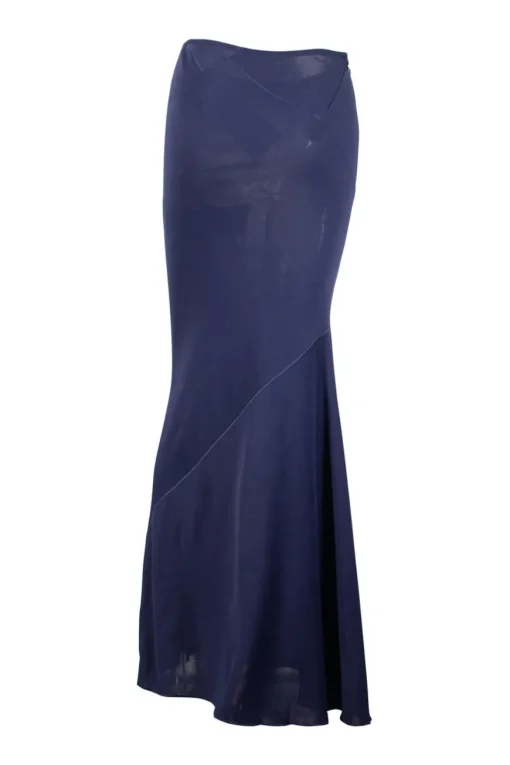 Navy maxi skirt