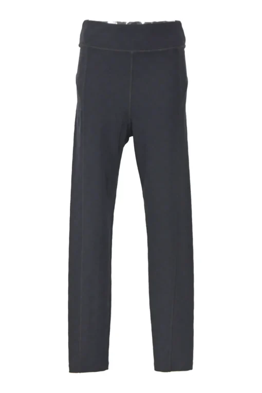 Navy pull-on high-rise leggings featuring FF Karligraphy motif