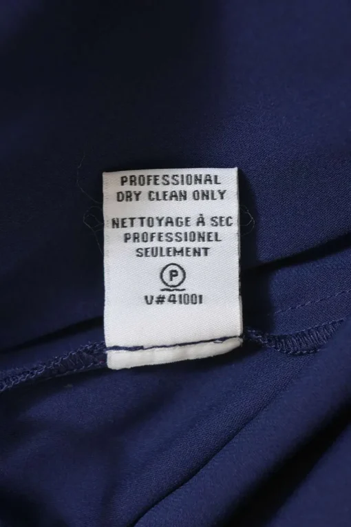 Navy silk-blend racerback blouson jumpsuit with drawstring waist