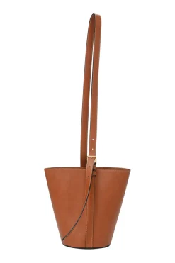Neutral calfskin leather Bucket Triomphe bucket bag with adjustable shoulder strap