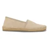 Neutral GG Supreme canvas and raffia slip-on espadrilles