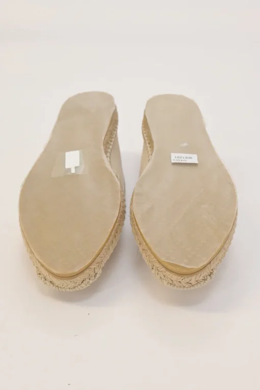 Neutral GG Supreme canvas and raffia slip-on espadrilles