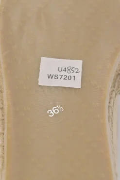 Neutral GG Supreme canvas and raffia slip-on espadrilles