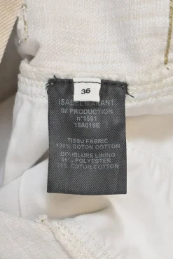 Neutral washed cotton denim Hotta mid-rise cropped straight-leg jeans with split cuffs