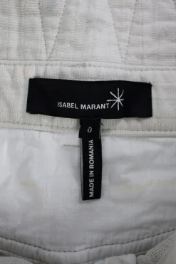 off white long cargo shorts with belt