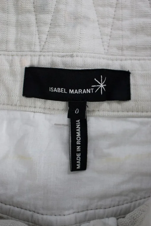 off white long cargo shorts with belt