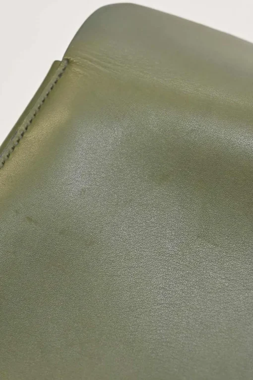 Olive green box calf calf leather 2020 Trifolio shoulder bag
