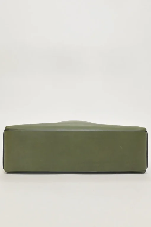 Olive green box calf calf leather 2020 Trifolio shoulder bag