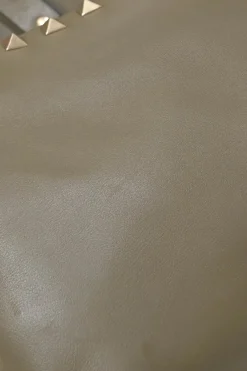 Olive green leather Rockstud backpack