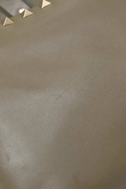 Olive green leather Rockstud backpack