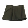 olive green mini skirt