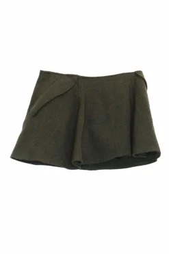 olive green mini skirt