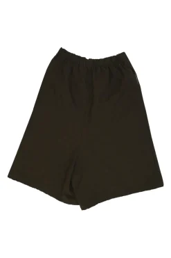 Olive Green Quilted Shorts
