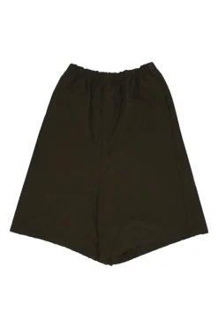 Olive Green Quilted Shorts
