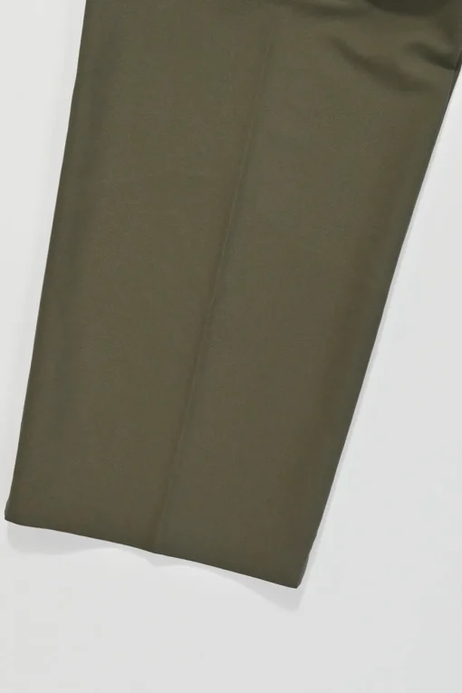 Olive polyester-blend Maesa wide-leg pleated cargo pants