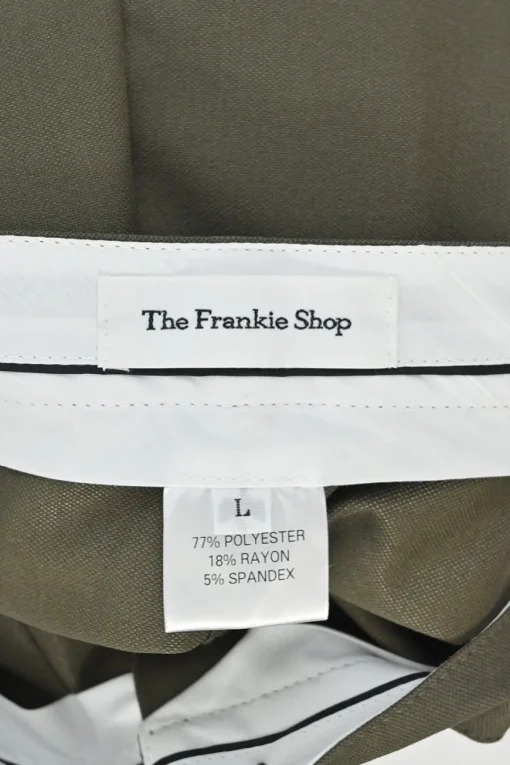 Olive polyester-blend Maesa wide-leg pleated cargo pants