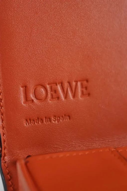 Orange Heel Calfskin Leather Clutch Bag