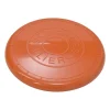 Orange plastic Wouf flying disc featuring 'Hermès Sellier Paris' embossed detail