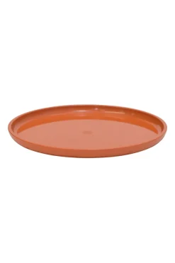 Orange plastic Wouf flying disc featuring 'Hermès Sellier Paris' embossed detail