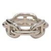 Palladium-plated silver-tone metal Regate scarf ring