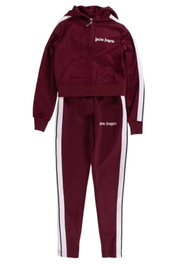 Palm Angels two piece set. Top is cropped zipped hoody top with front pocket.