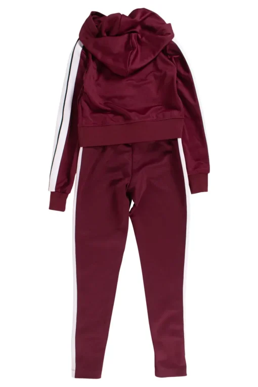 Palm Angels two piece set. Top is cropped zipped hoody top with front pocket.