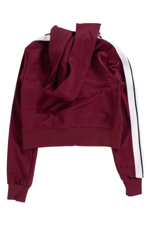 Palm Angels two piece set. Top is cropped zipped hoody top with front pocket.