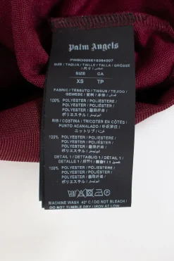 Palm Angels two piece set. Top is cropped zipped hoody top with front pocket.