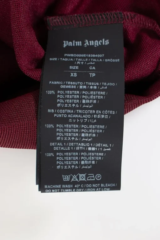 Palm Angels two piece set. Top is cropped zipped hoody top with front pocket.