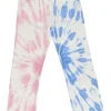 Paula's Ibiza blue and pink cotton denim tie-dye high-rise skinny jeans
