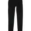 Pin black cotton-blend high-rise five-pocket skinny jeans